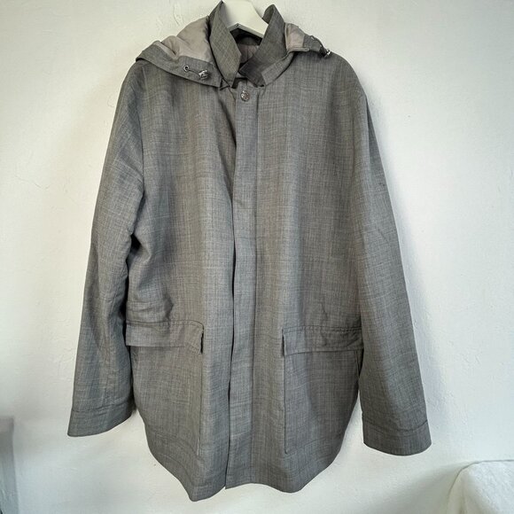 Peter Millar Collection Mens Mirabeau Water-Repellant Wool Field Jacket XL Gray - Picture 1 of 10